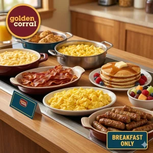 Golden Corral Sunday breakfast menu with prices